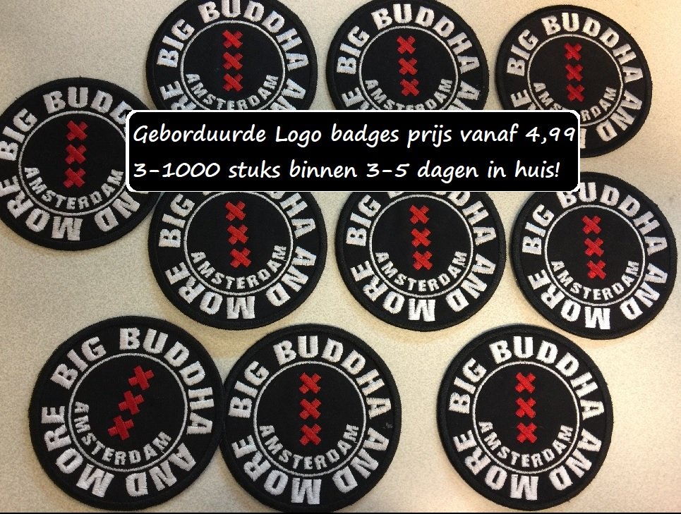 Verwachting molen Nodig uit Logo Badges Patches - LogoBorduurstudio.nl