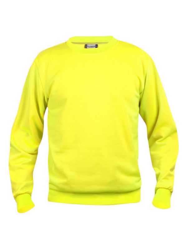 Basic sweater Clique 021030 signaal geel