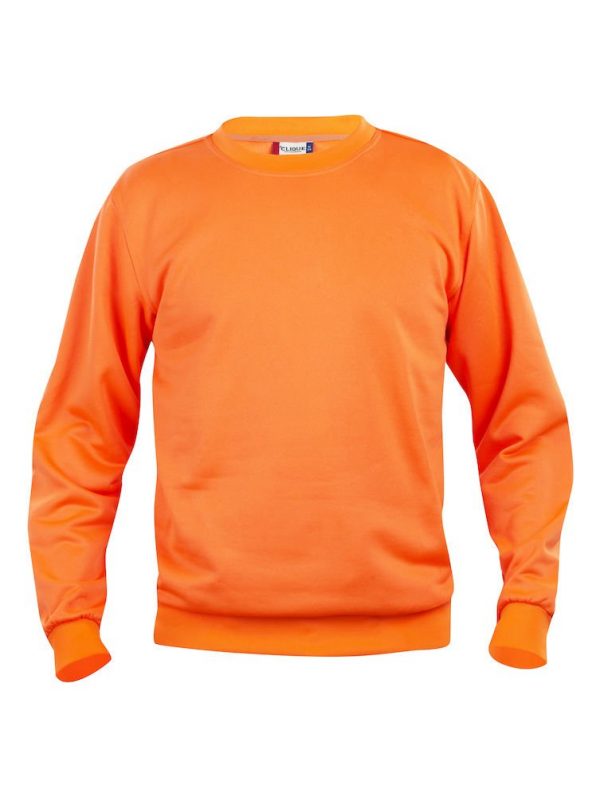 Basic sweater Clique 021030 signaal oranje