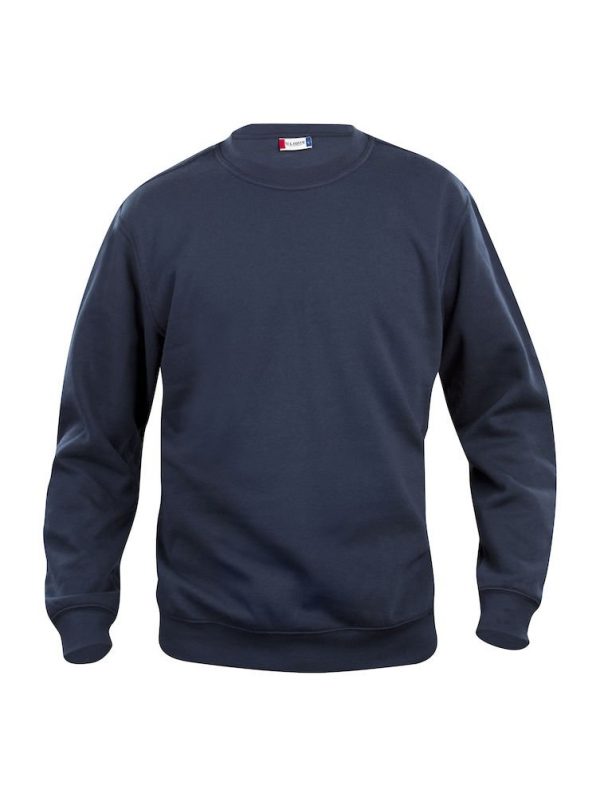 Basic sweater Clique 021030 navy blauw