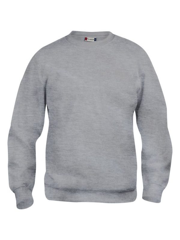 Basic sweater Clique 021030 grijs melange