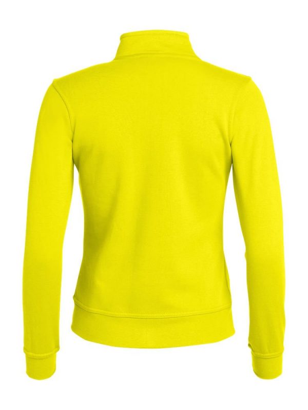Basic dames Vest met rits 021039 Clique signaal geel