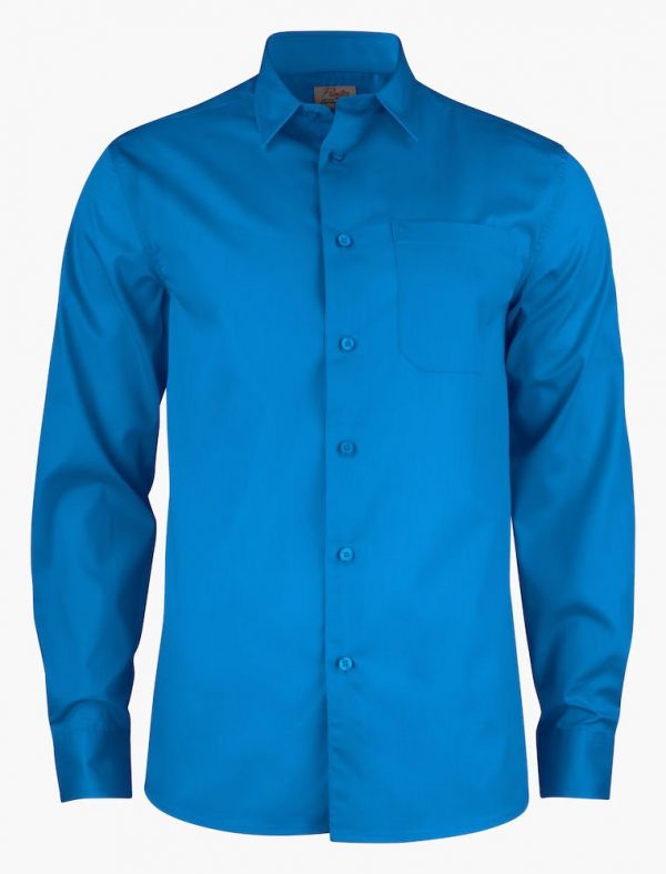 Point Overhemd Heren 2263015 Printer oceaanblauw