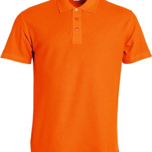 Basic Polo Heren 028230 diep oranje