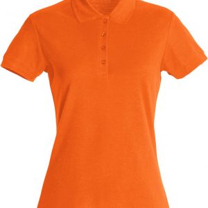 Basic Polo Dames 028231 oranje