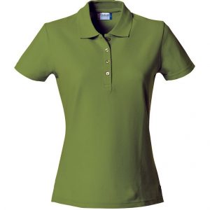 Basic Polo Dames 028231 leger groen