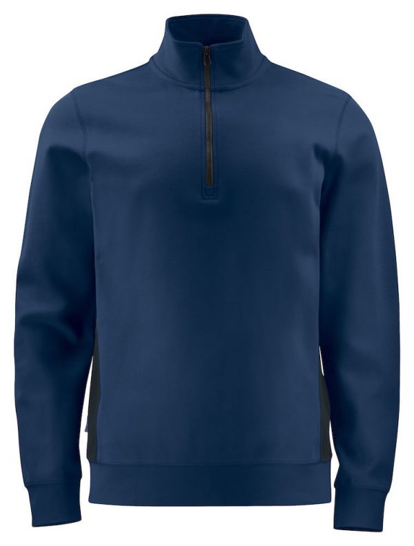 Sweatshirt met halve ritssluiting ProJob 2128 marine navy donkerblauw