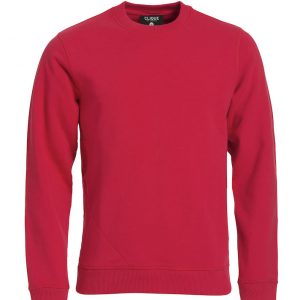 021040 Classic Sweater rood met logo borduren