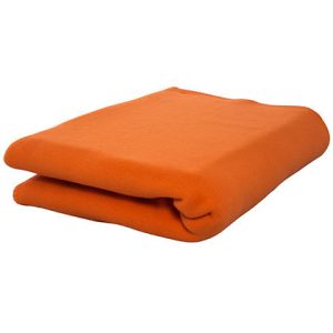 Fleece picknick deken oranje