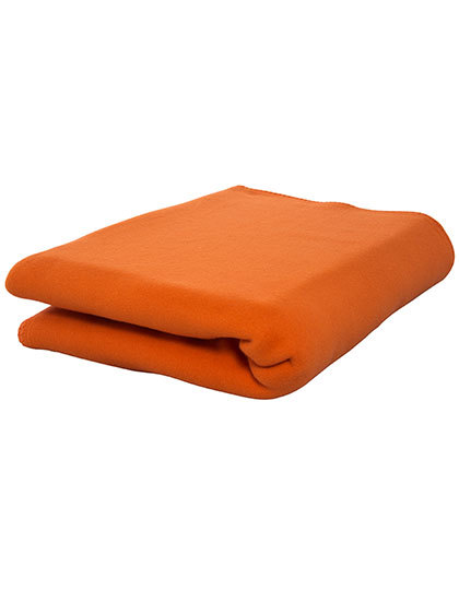 Fleece picknick deken oranje